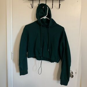 Zara cropped hoodie sweater